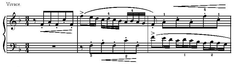 Bach Invention No. 8 BWV 779